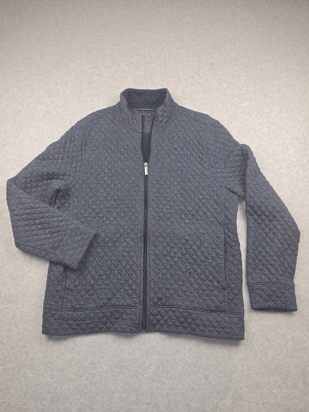 Perry Ellis Men’s Black Full Zip Jacket – Size L – Lightweight – Casual